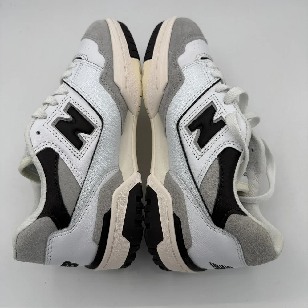 New Balance 550 Shoes Womens 6.5 Grey White Black Sneakers Outdoor BB550GWB